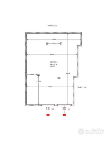 Deposito frazionabile zona Quartello