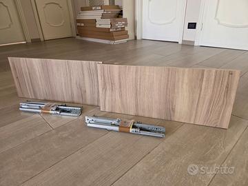 Cassetti IKEA BESTA - Color noce e bianco