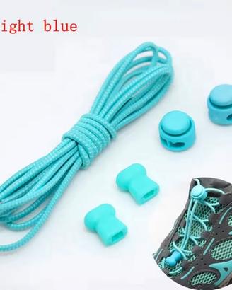 Lacci Elastici
Azzurri 
scarpe senza stringhe
