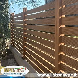 Listone recinto doga WPC giardino legno composito