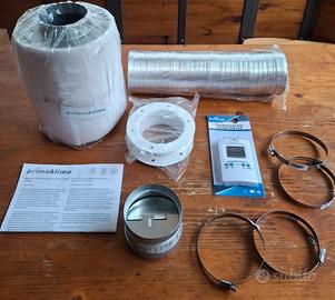 Kit per ricircolo aria grow box