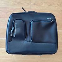 Trolley business 24 ore Piquadro in pelle nero