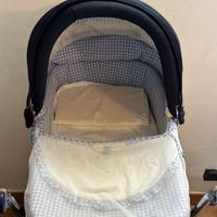 Culla Peg-Perego blu bianca