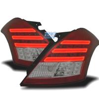 FANALI SUZUKI SWIFT 10-17 BAR LED ROSSO FUMÉ