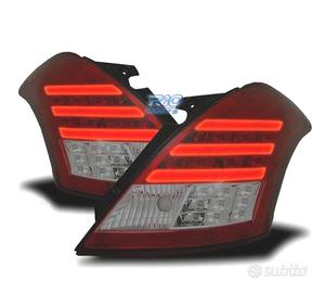 FANALI SUZUKI SWIFT 10-17 BAR LED ROSSO FUMÉ