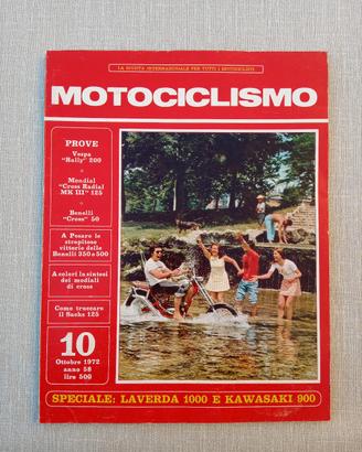 Rivista Motociclismo Ottobre 1972 Vespa Rally 200