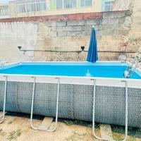 Piscina completa da giardino  con robot  e filtro