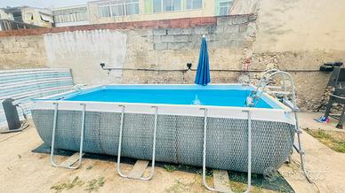 Piscina completa da giardino  con robot  e filtro