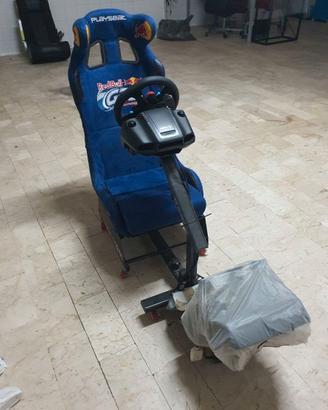 Postazione guida comp. Seat + volante Logitech G29
