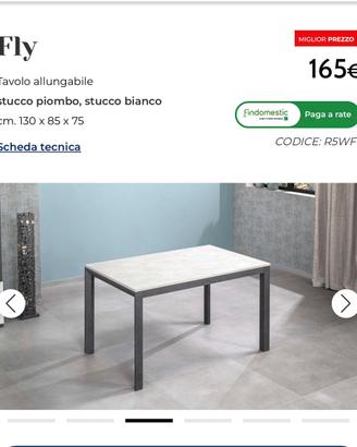 TAVOLO FLY MONDO CONVENIENZA