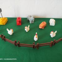 Lotto Animali Fattoria Vintage Duplo Lego