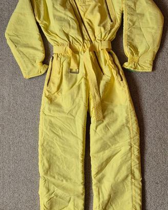 Tuta da sci vintage donna Brunik tg 42 con gilet