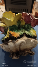 Centrotavola con rose colorate