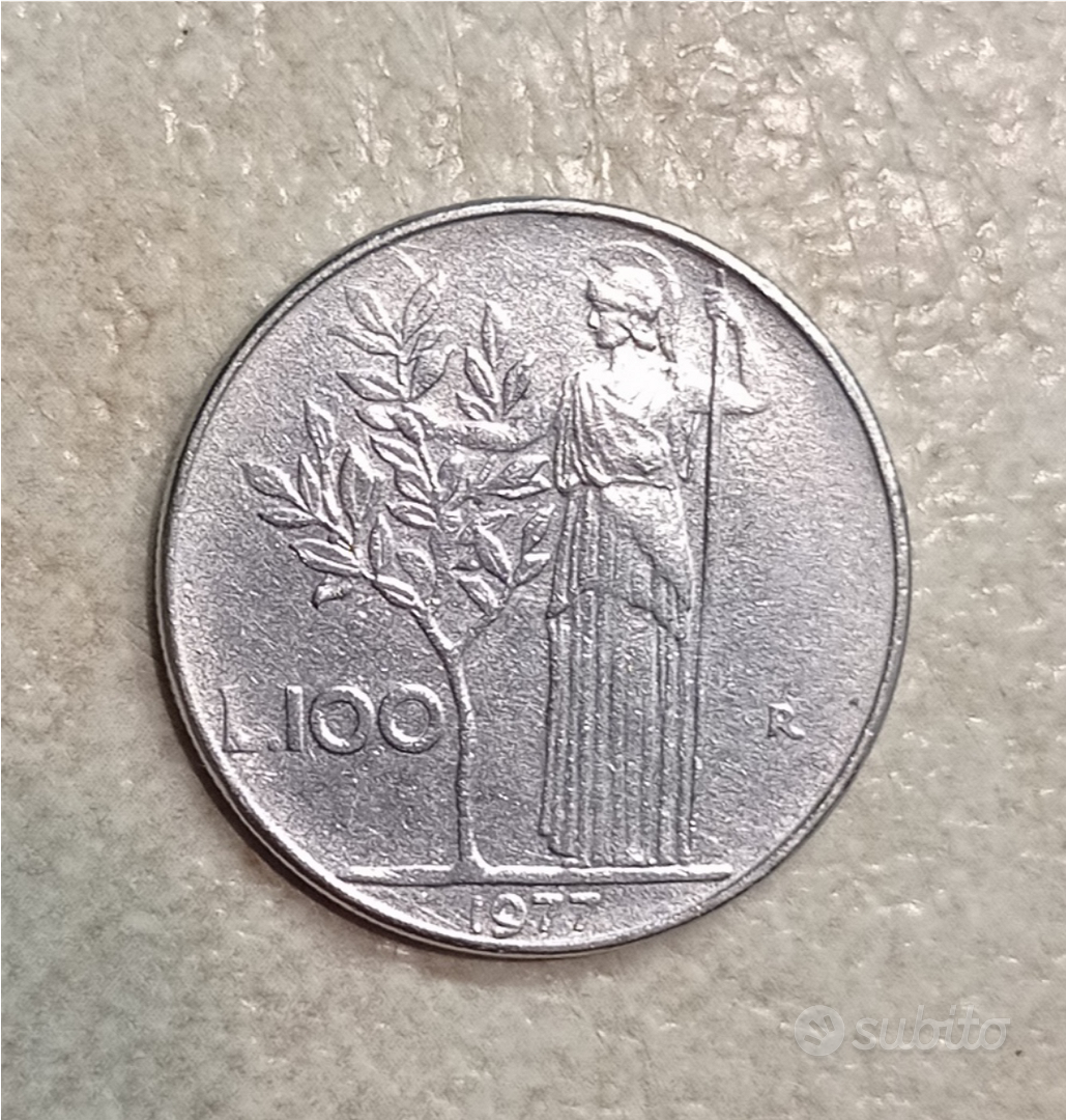 da 100 lire 1977 Collezionismo In