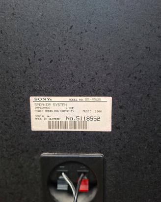 Sony SS-A505 coppia casse hi-fi 3 vie 100W 