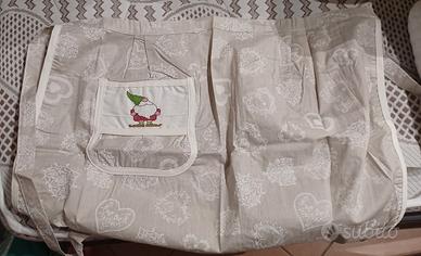 Grembiuli, strofinaccio, cesta porta pane da 6€