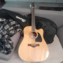 ibanez aw70ece-nt chitarra acustica elettrificata