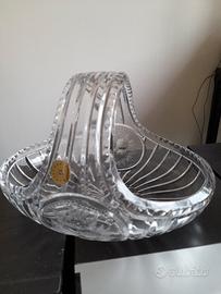 cestino cristallo cecoslovacco