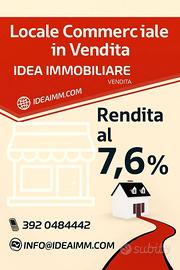 Formia negozio a reddito al 7.6%