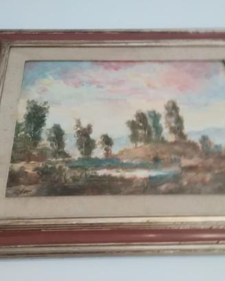 Quadro a olio pittore gigi savi