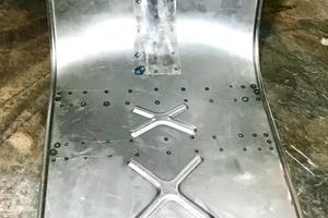 Lamierato Pedana lunga Vespa anni 60 con rinforzi