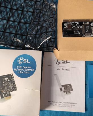 Scheda di rete CSL  PCIe 10/100/1000 Lan