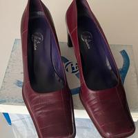 Décolleté vintage bordeaux 40 Bata