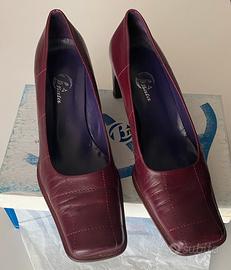 Décolleté vintage bordeaux 40 Bata