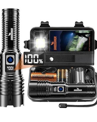 Torcia LED Ricaricabile Potente  Militare, Caccia,