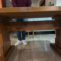 Tavolo di castagno massello