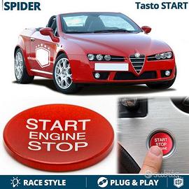 Tasto START STOP Rosso per Alfa Spider Pulsante