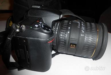 Fotocamera Nikon D7000+Obbiettivo Sigma EX
