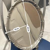 Vassoio Argentato Vintage Design 18/8 Acciaio