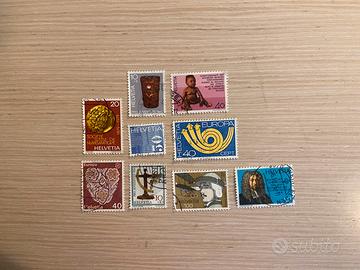 Francobolli Helvetia/Svizzera