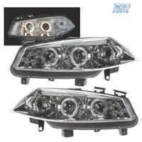 FARI PER RENAULT MEGANE 02-05 ANGEL EYES LED FONDO
