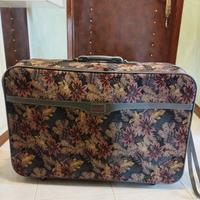 Valigia vintage con rotelle Leopard 