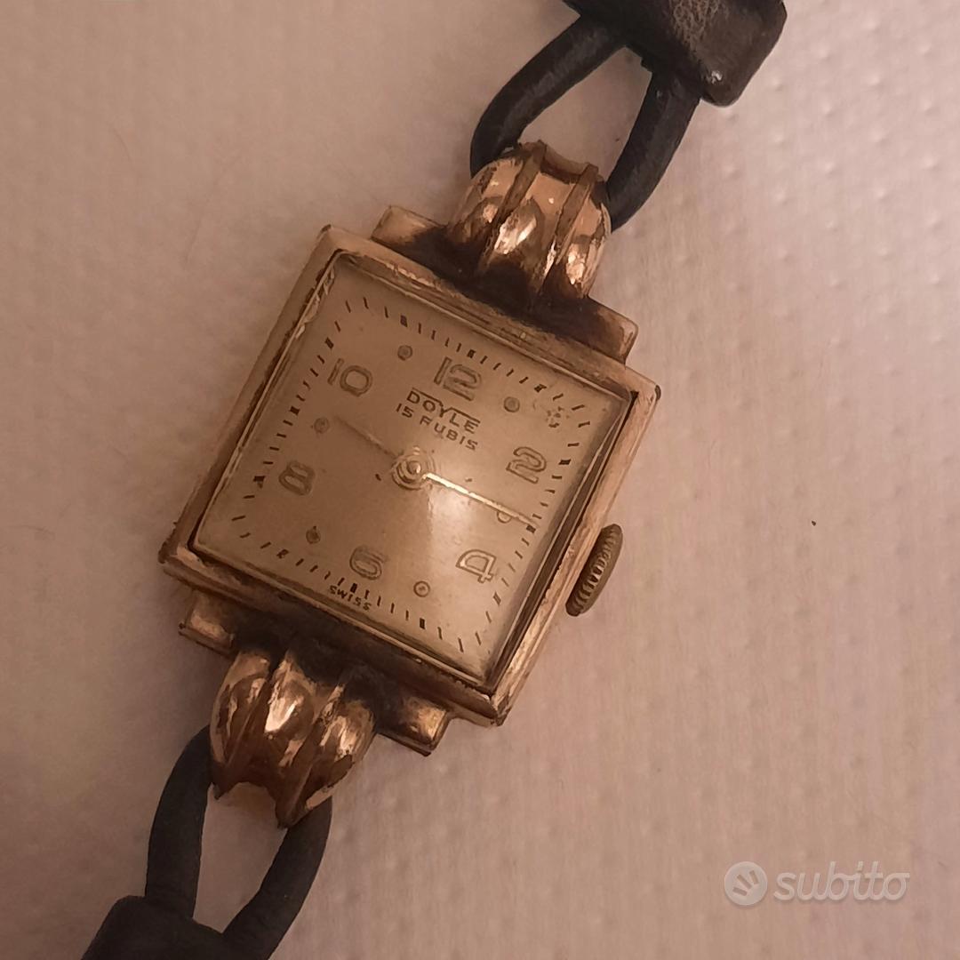 Orologio Doyle Art Deco donna oro Abbigliamento e Accessori In