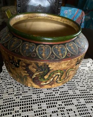 Antico vaso in terracotta italiana Montopoli