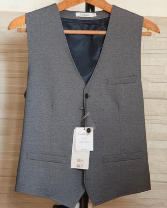 Gilet uomo Conbipel grigio elasticizzato