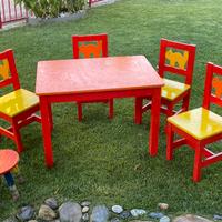 Set da giardino bambino tavolo sedie