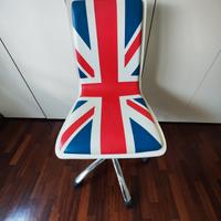 Sedia girevole bandiera inglese 