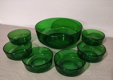 Set di ciotole in vetro anni '70