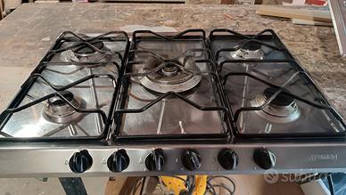 piatto fornello 5 fuochi Smeg 68x50 