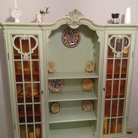 credenza con tavolo e sedie vintage 