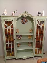 credenza con tavolo e sedie vintage 