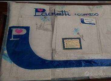 completo tavolo in lino puro