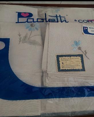 completo tavolo in lino puro