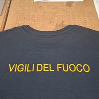 maglietta ricamo vigile del fuoco 