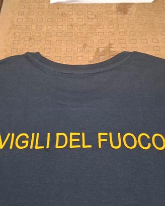 maglietta ricamo vigile del fuoco 