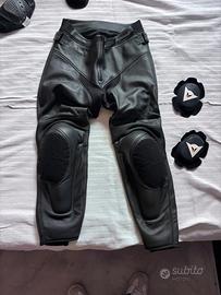 Pantaloni moto Dainese in pelle perforata
